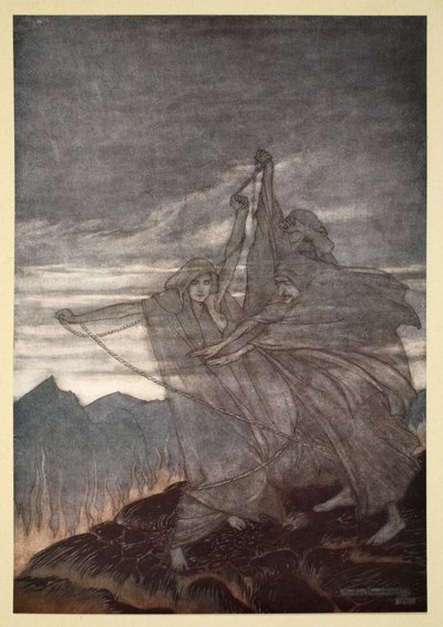 Die Nornen verschwinden, Illustration aus 